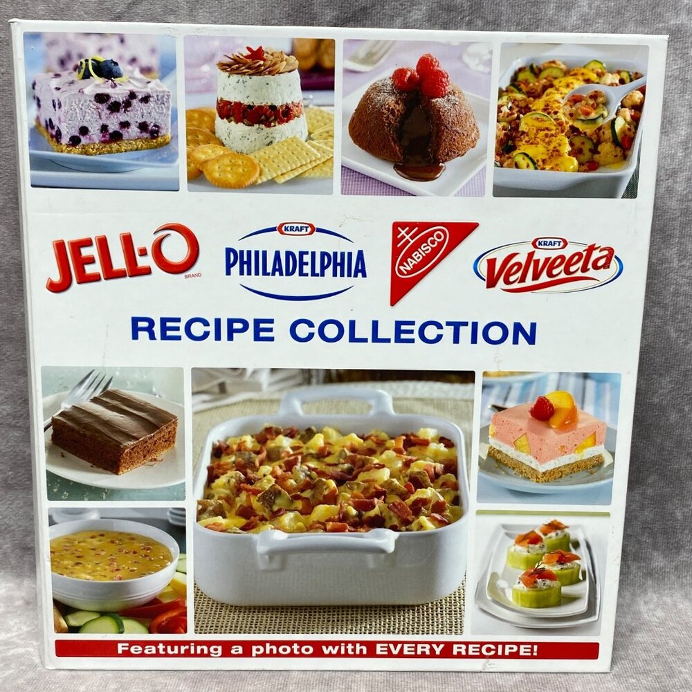Kraft Recipe Collection Binder Featuring Jell-O, Velveeta & Nabisco Recipes